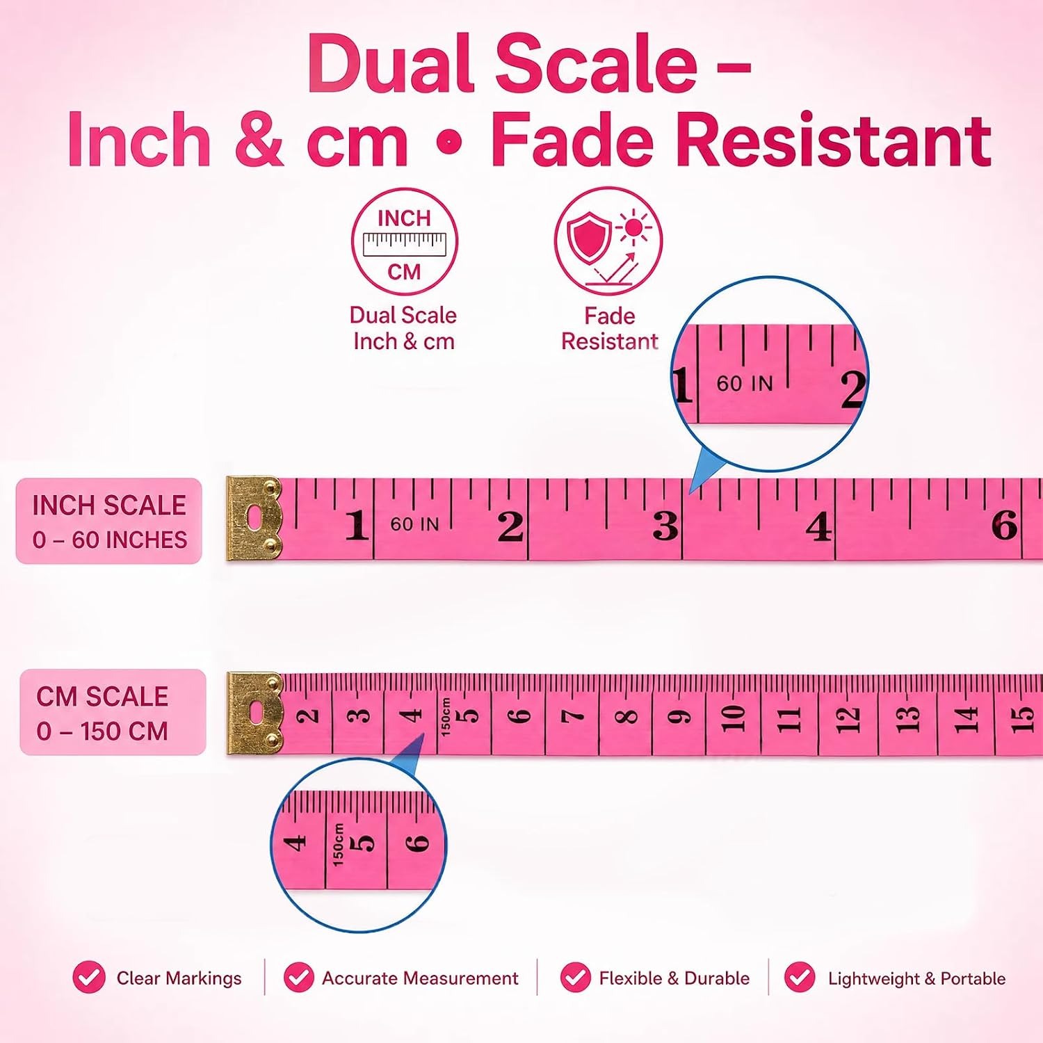 1/5/10 unidades, cinta métrica - Sewing Gauge Ruler reseña y precio