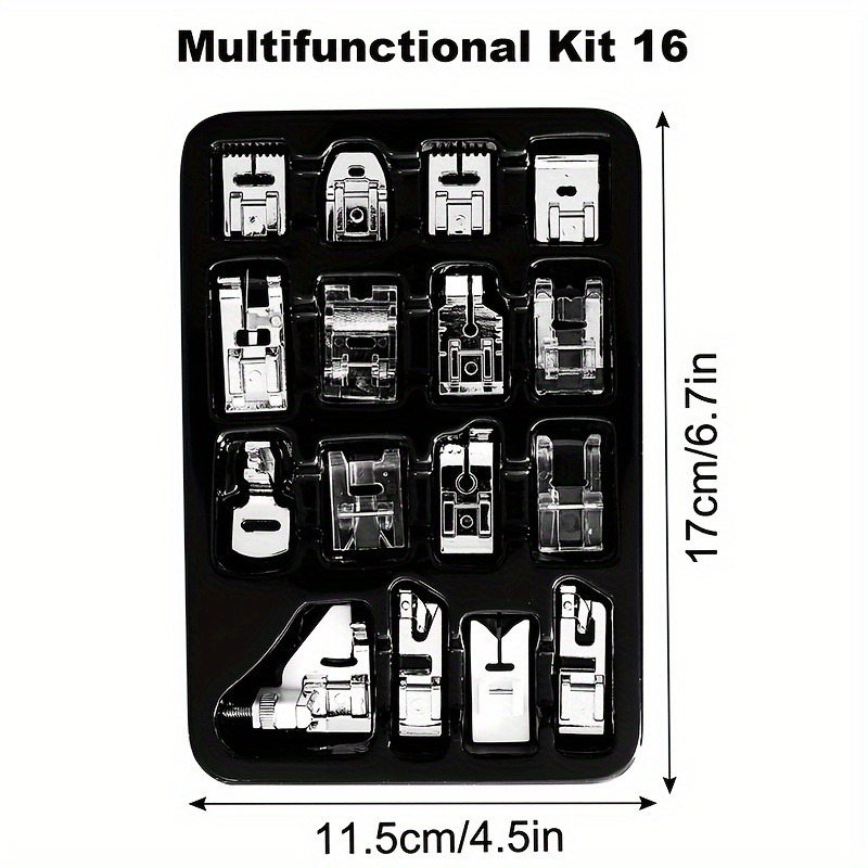 Kit de 16 Pieses Universales p - Textile Sewing Machine reseña y precio