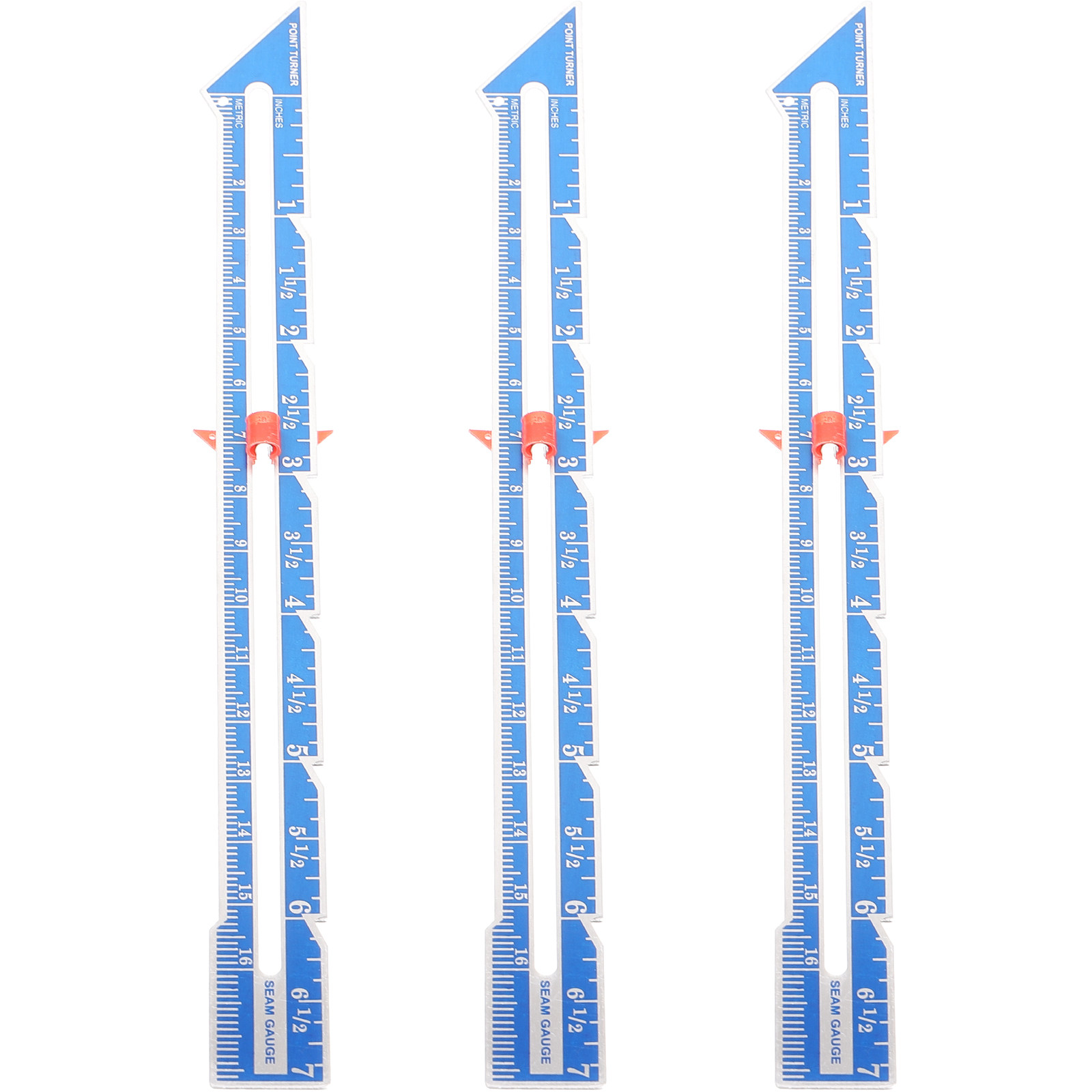 3 reglas de aluminio transpare - Sewing Gauge Ruler reseña y precio